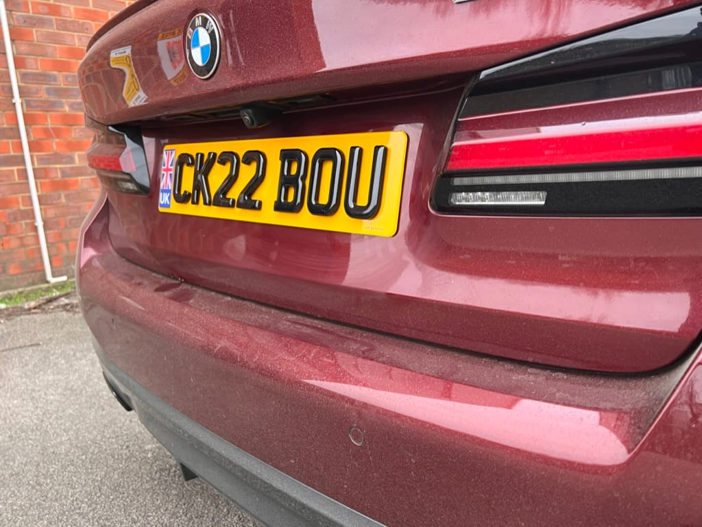 4D Red Gel Deep Tint Show Number Plates – Pair (Front & Back) – Show Style Only