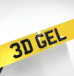 3D Gel Number Plate