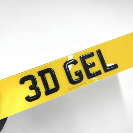 3D Gel Number Plates