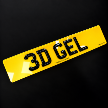 3d gel number plates