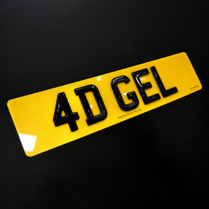 4d gel number plate