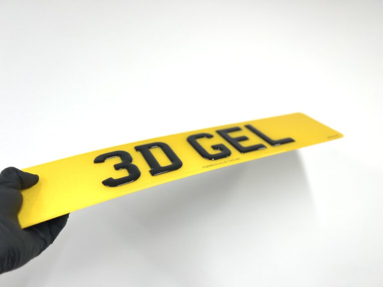 3d Gel Number Plate