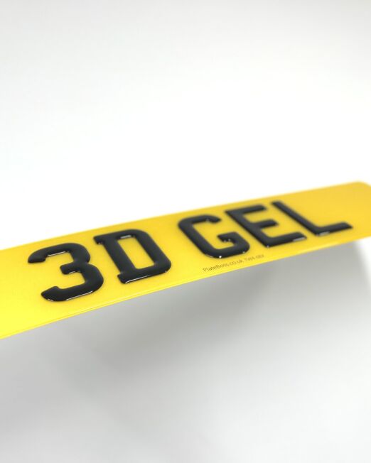 3d Gel Number Plate
