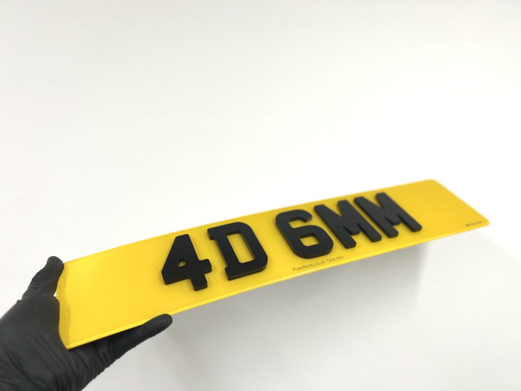 4d Number Plates