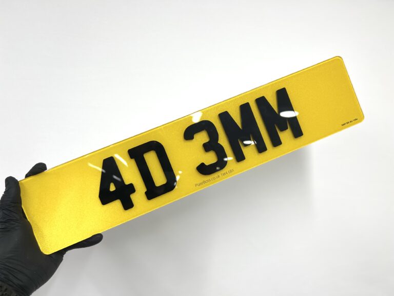 4d 3mm number plates