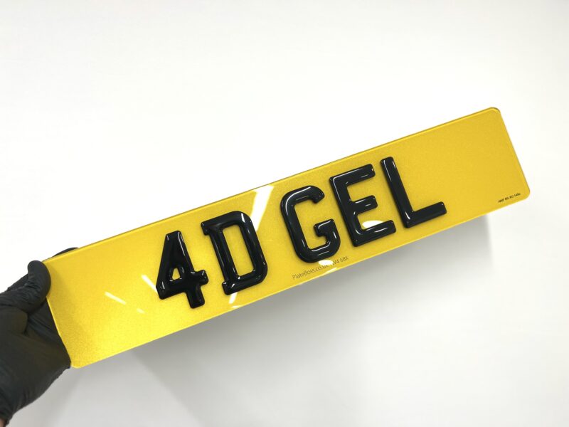 4d gel number plate