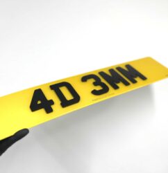 4d 3mm number plates