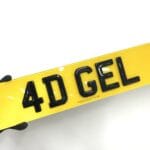 4d gel 3mm Number Plates