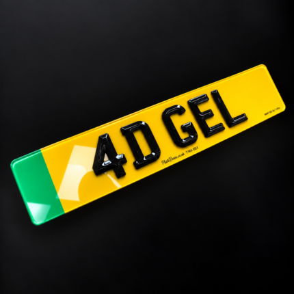ev 4d gel number plate