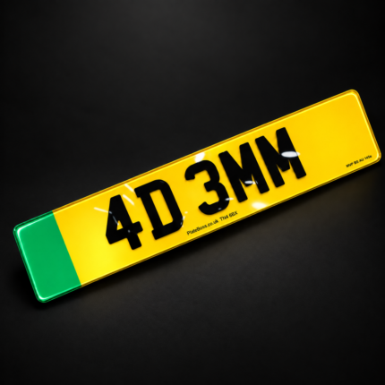 ev 4d number plate