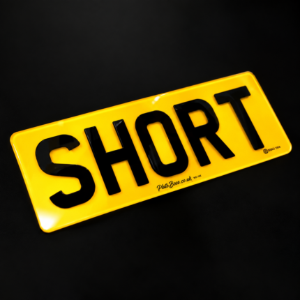 short number plate