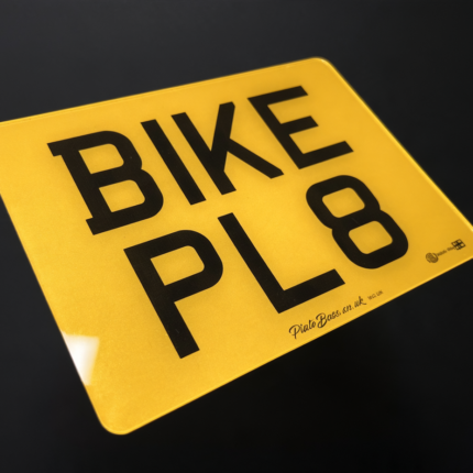 Motorbike number plate
