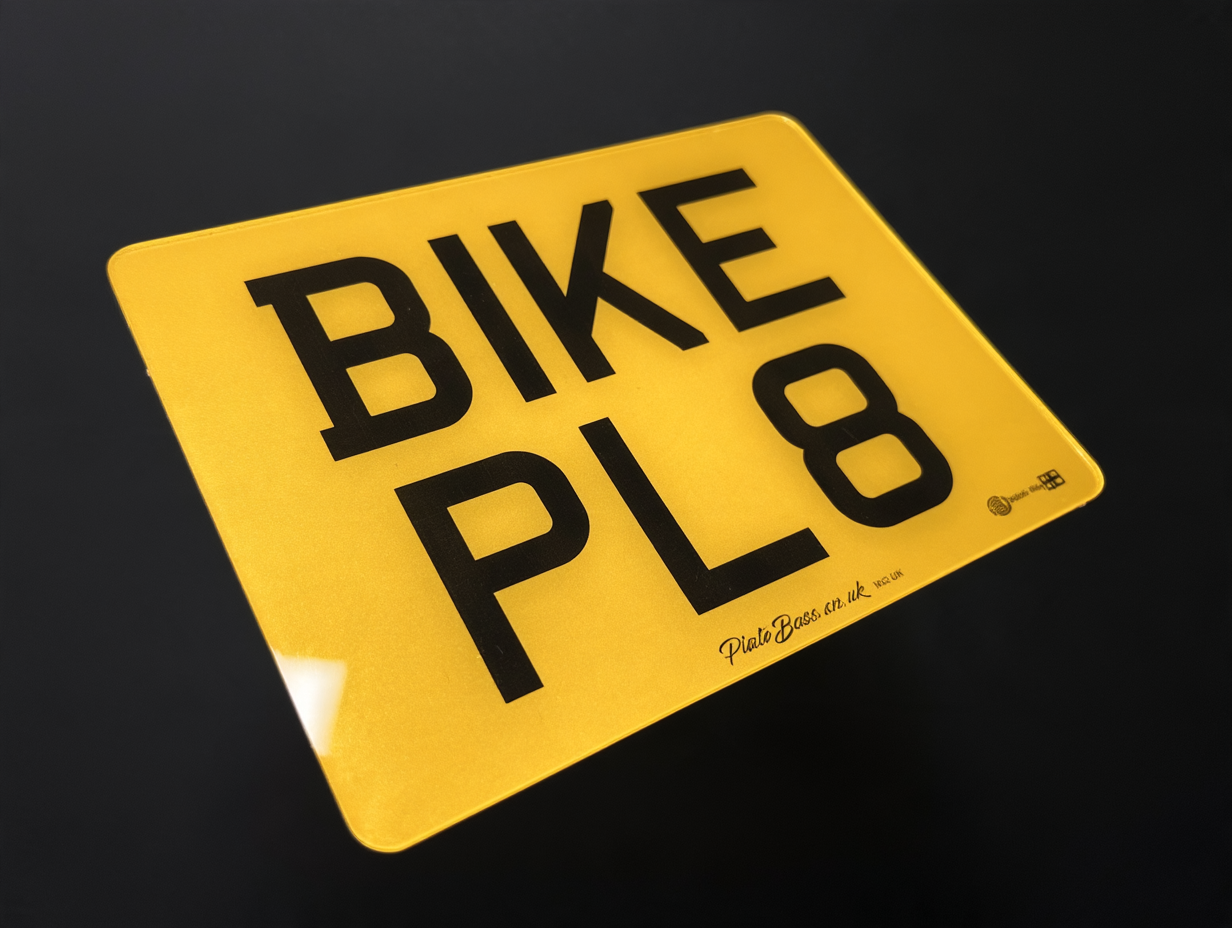 Motorbike number plate