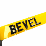 Bevelled number plates