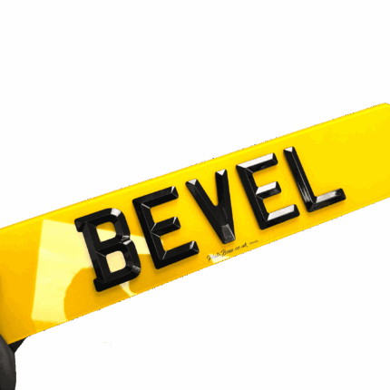 Bevelled number plates UK road legal raised acrylic