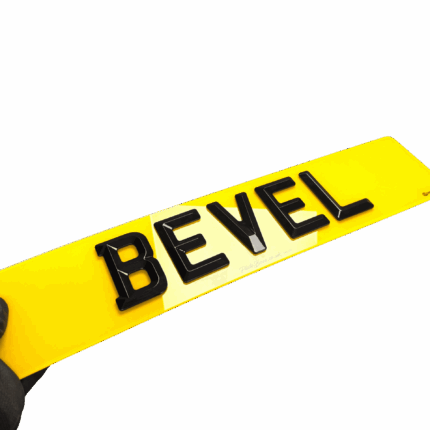 Retro style number plates