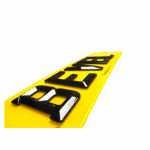 rear bevelled number plate