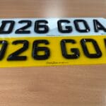 Lambo retro style plates