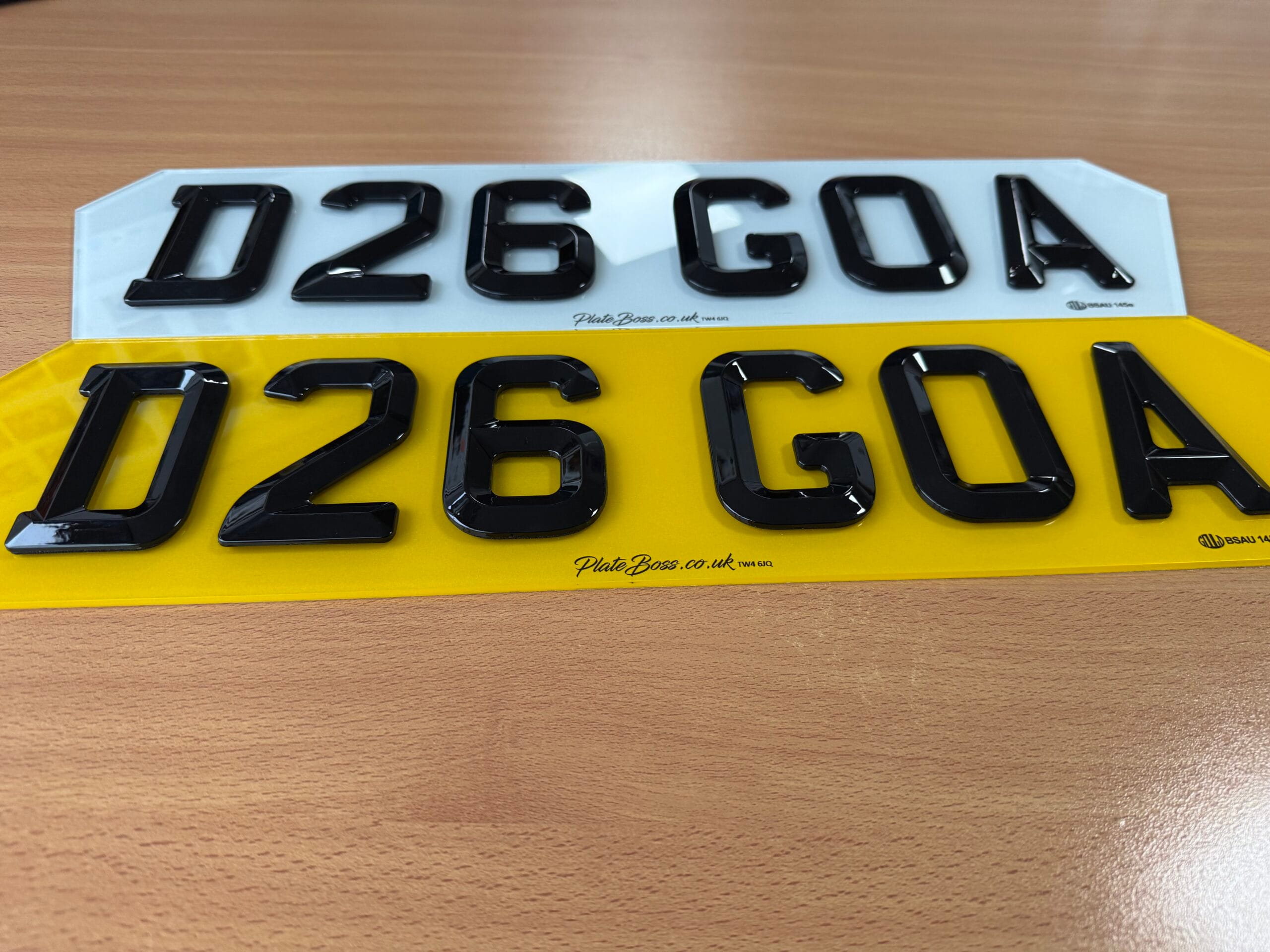 Lambo retro style plates