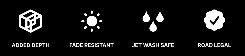 Road legal number plates