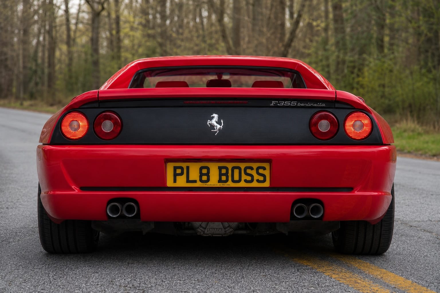 rear number plate for ferrari