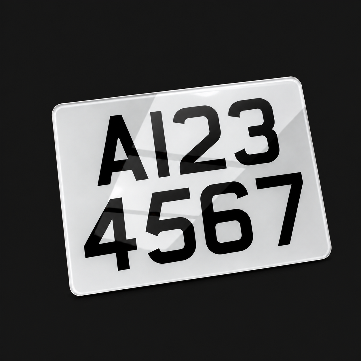Commercial Trailer Number Plate