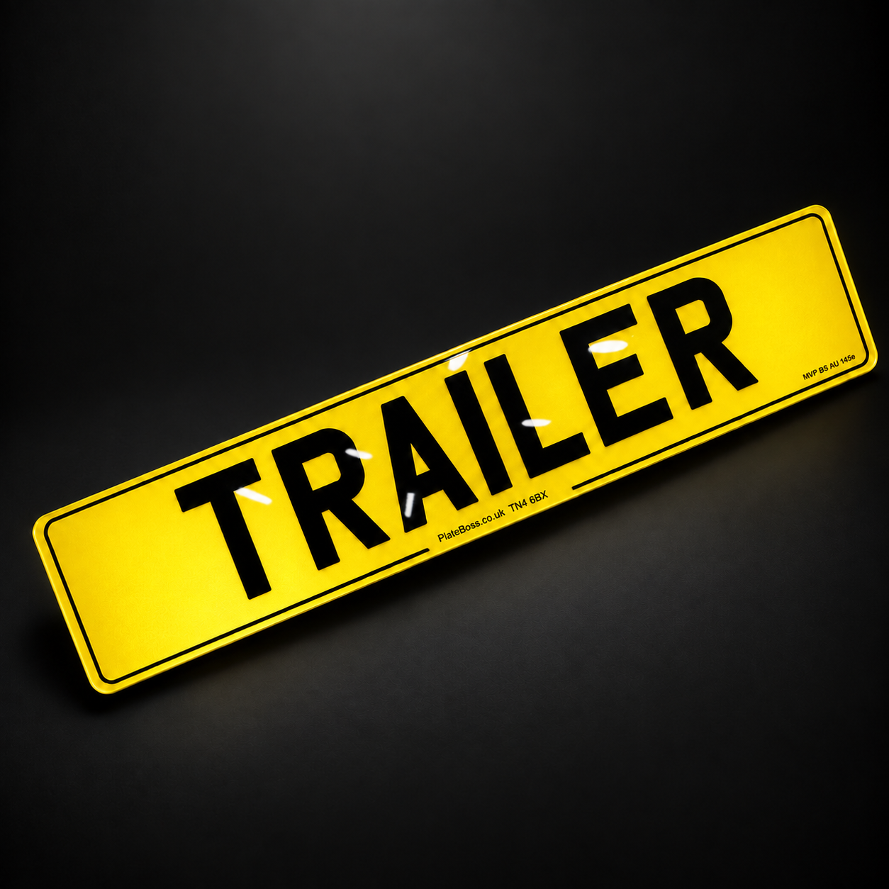 Trailer Number Plate