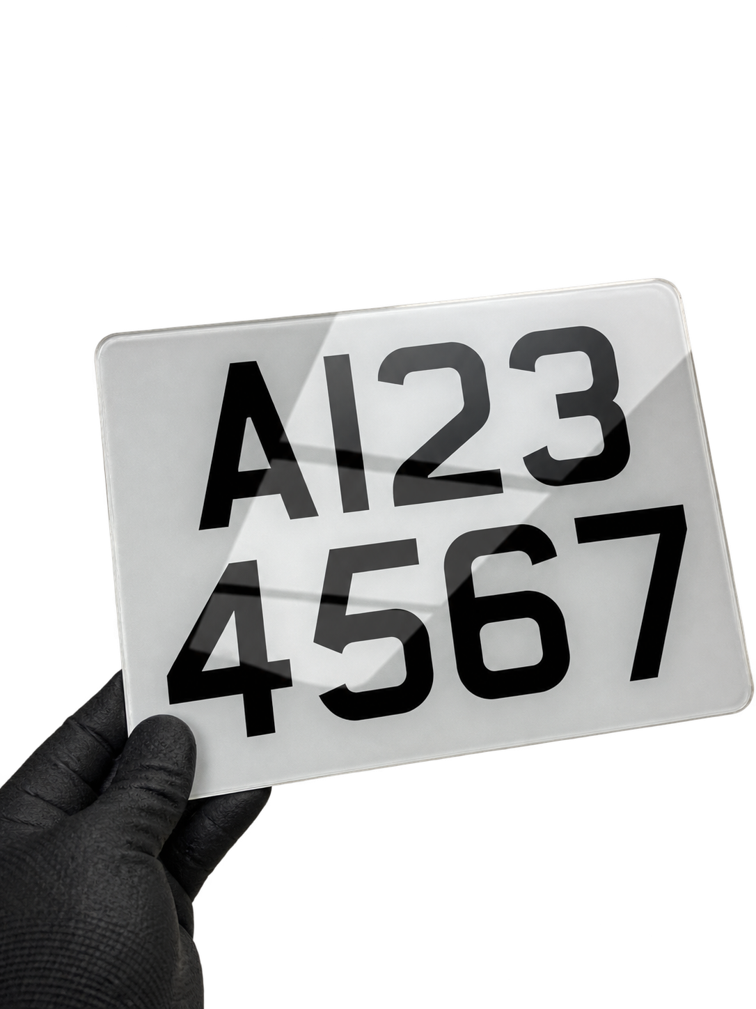 Trailer number plate
