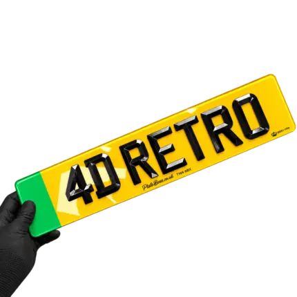 ev plate 4d retro