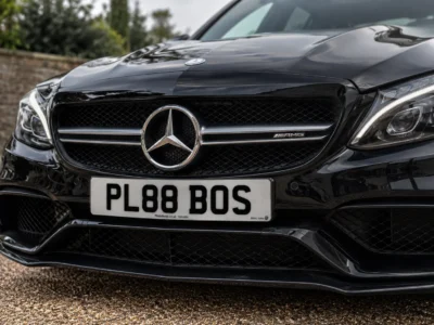Number Plates London 3 Number plates London drivers can order: PL88 BOS demo plate on a Mercedes-AMG